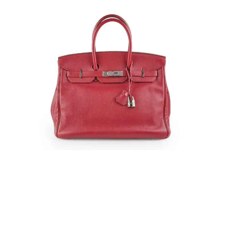 Hermes Birkin Bags with a Detachable Mobile Phone HolderHermes Birkin 35 Rubis O Square Stamp