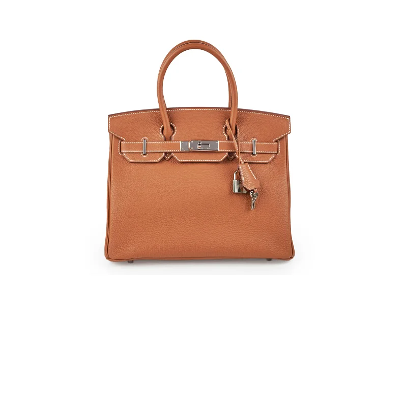 Hermes Birkin Bags with a Hand - Carved Leather DecorationHermes Birkin 30 Gold U Stamp 2022