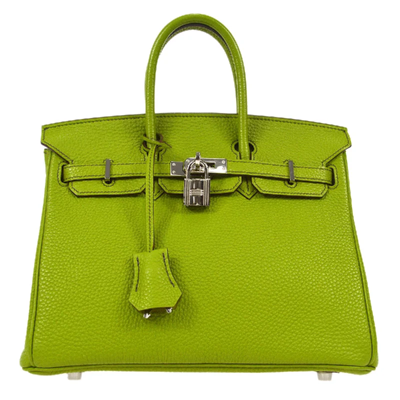 Hermes Birkin Bags in a Bold Fuchsia Pink for a Fashion - Forward StatementHERMES 2009 BIRKIN 25 Anis green Togo