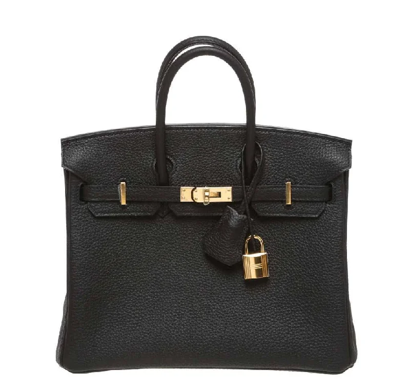 Hermes Birkin Bags in Smooth Box Calf Leather for a Timeless AestheticHermes Birkin 25 Black Togo Bag