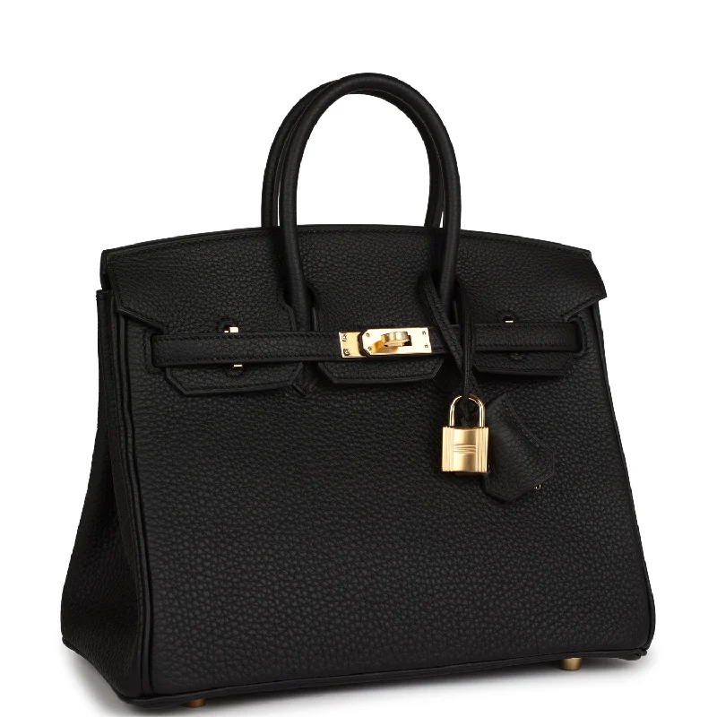 Hermes Birkin Bags in a Deep Navy Blue for a Classic and Elegant LookHermes Birkin 25 Black Togo Gold Hardware