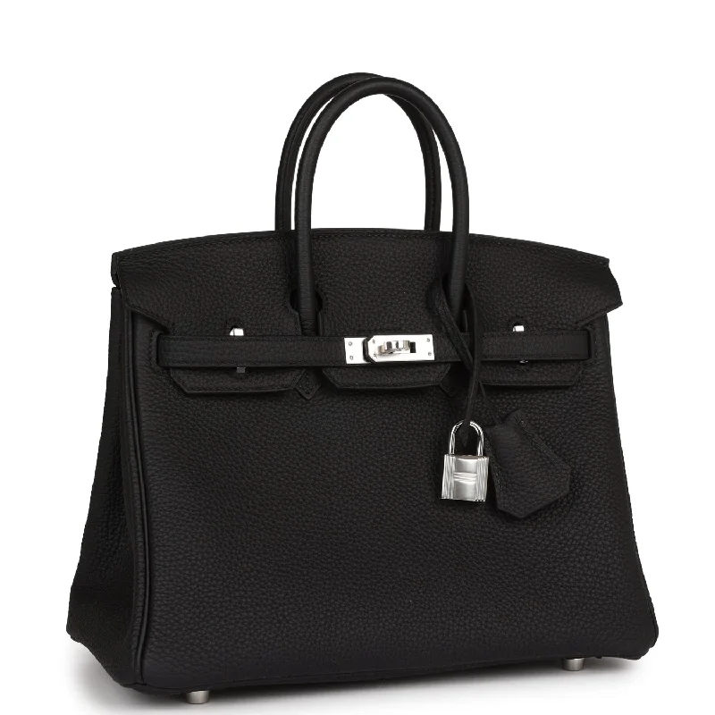 Hermes Birkin Bags in a Neutral Taupe Color for VersatilityHermes Birkin 25 Black Togo Palladium Hardware