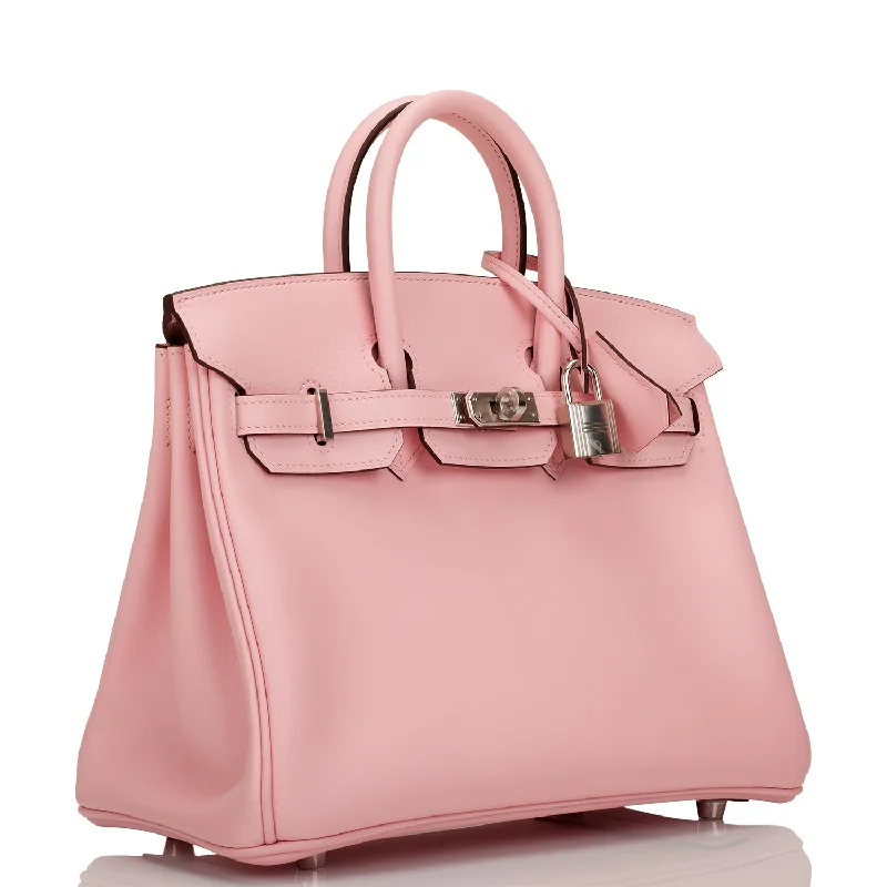 Hermes Birkin Bags in a Rare Lilac Shade for a Stand - Out LookHermes Birkin 25 Rose Sakura Jonathan Palladium Hardware