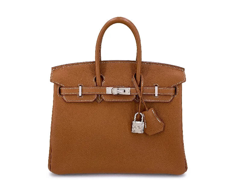 Hermes Birkin Bags in a Dark Olive Green for a Unique and Earthy VibeHermès Gold Togo Beige Brown Birkin 25 Tote Bag Palladium PHW PPK