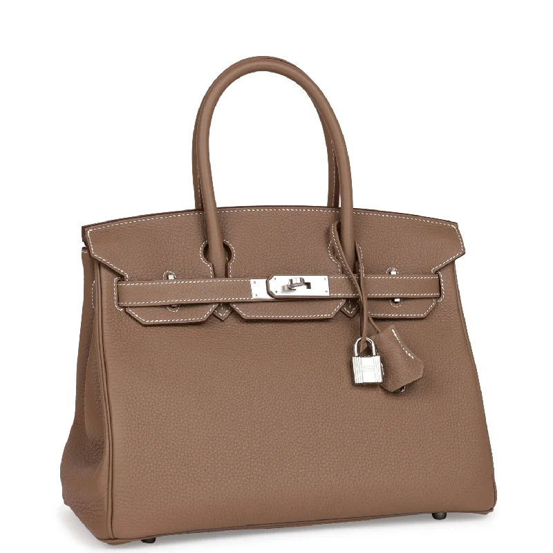 Hermes Birkin Bags in a Metallic Rose Gold for a Glamorous TouchHermes Birkin 30 Etoupe Togo Palladium Hardware