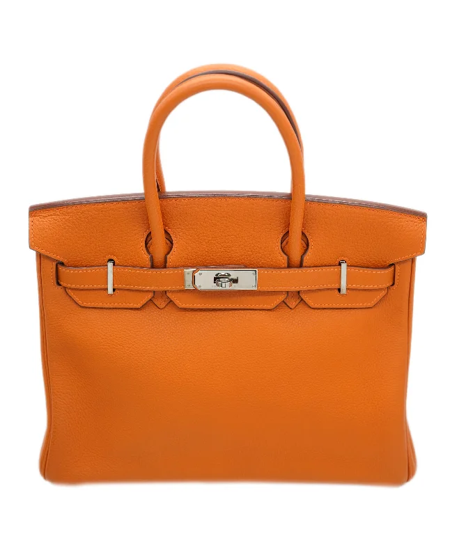 Hermes Birkin Bags with a Zippered Interior Compartment for ValuablesHermes Clemence Birkin 30 Feu with PHW ALC1907