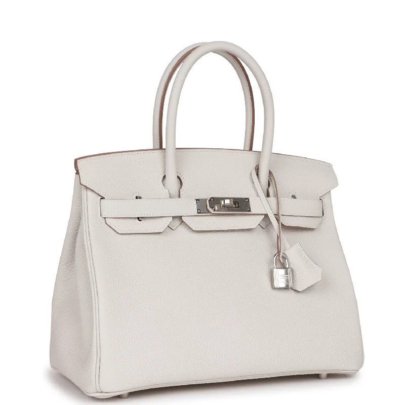 Hermes Birkin Bags with a Removable Interior OrganizerHermes Birkin 30 Gris Pale Togo Palladium Hardware