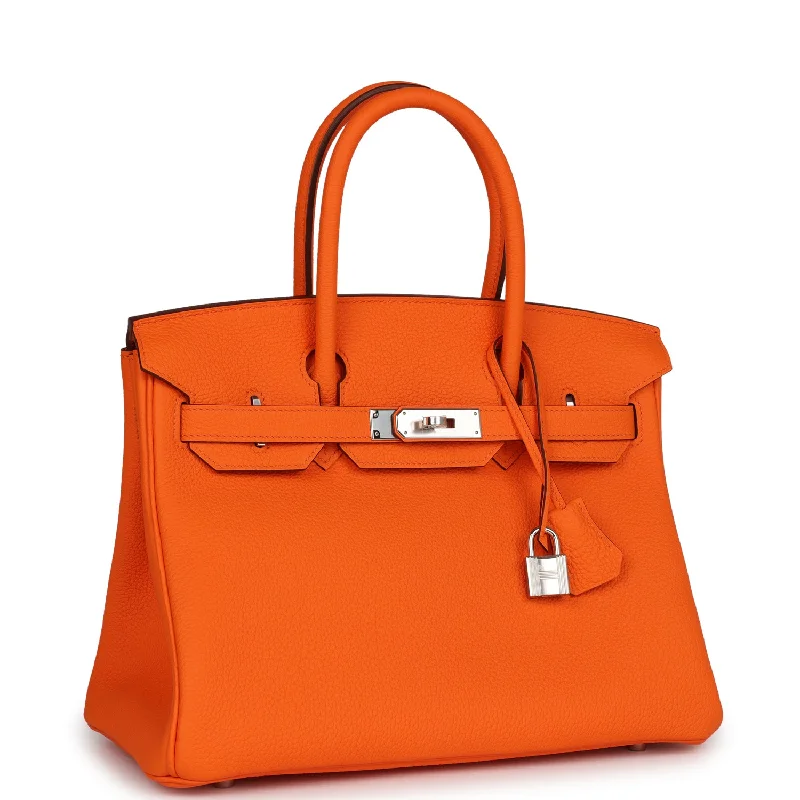 Hermes Birkin Bags in a Bold Fuchsia Pink for a Fashion - Forward StatementHermes Birkin 30 Orange Minium Togo Palladium Hardware