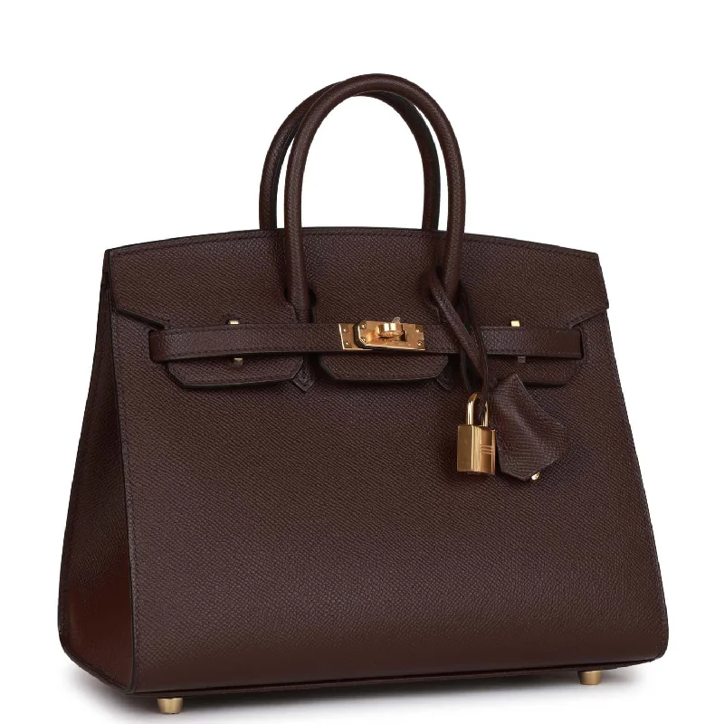 Hermes Birkin Bags with a Leather - Lined Interior Pocket for Added ProtectionHermes Birkin Sellier 25 Rouge Sellier Epsom Gold Hardware