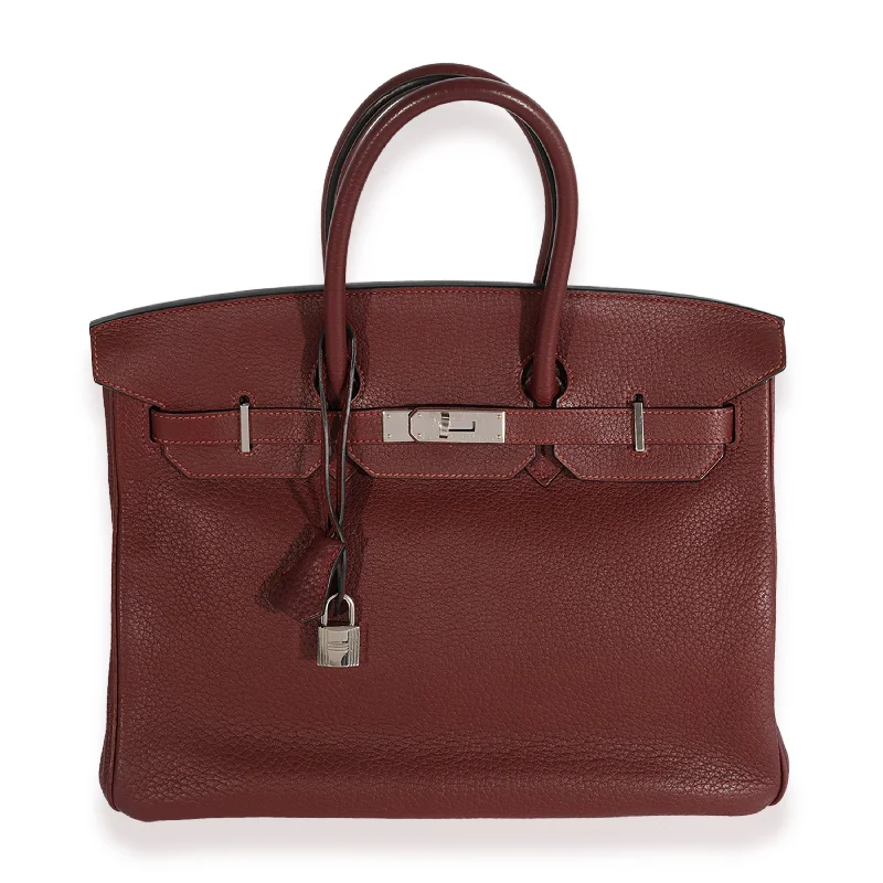 Hermes Birkin Bags in a Light Beige for a Soft and Sophisticated AestheticRouge H Fjord Birkin 35 PHW