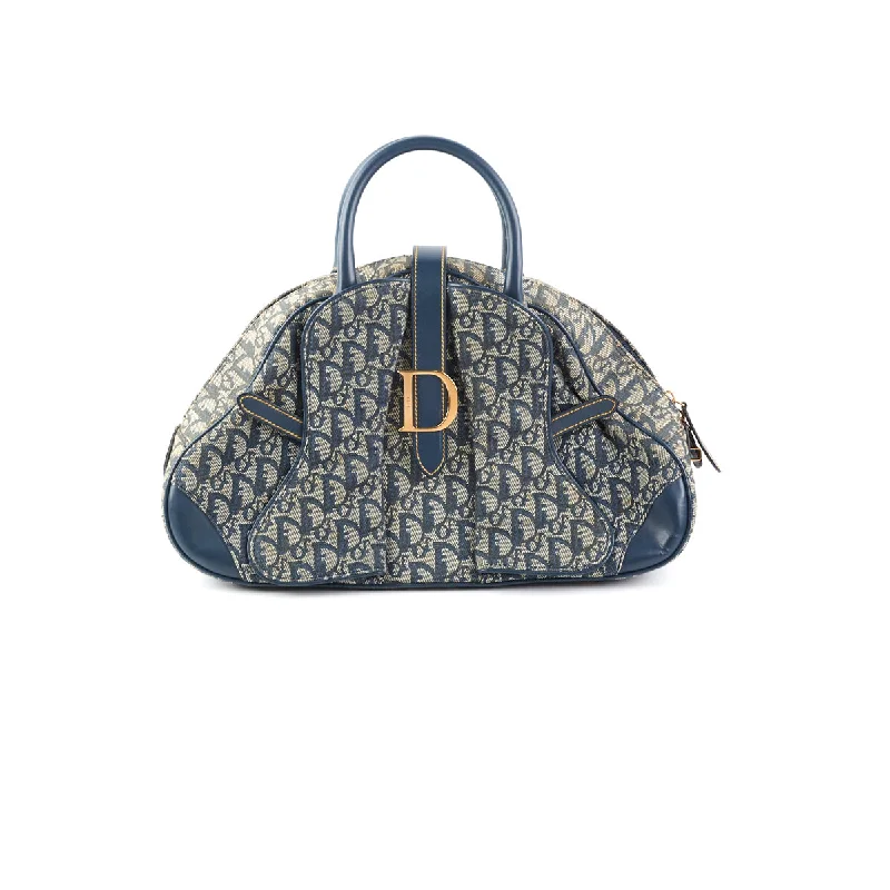 Christian Dior bags with a detachable coin purse insideDior Trotter Boston Bag Navy