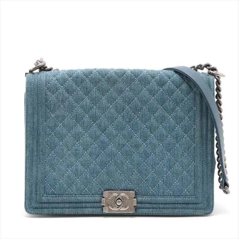 Chanel Classic Flap Bag for Evening PartyChanel Navy Denim Chain Shoulder Bag