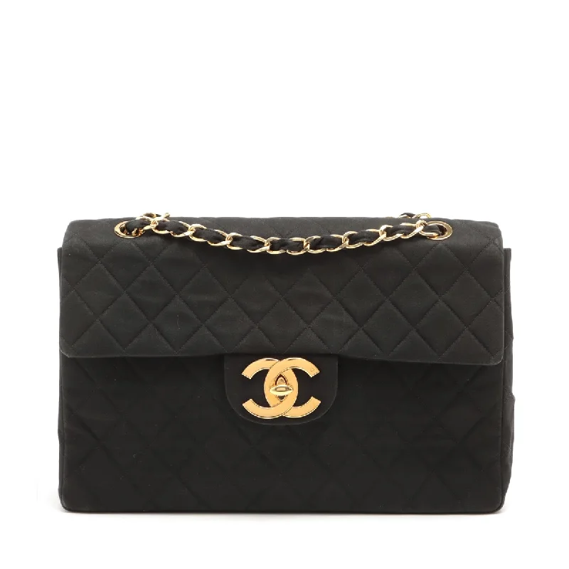 Chanel Medium Tote Bag for Office LadiesChanel Decamatrasse Cotton Single Flap Double Chain Bag Black Gold  2nd