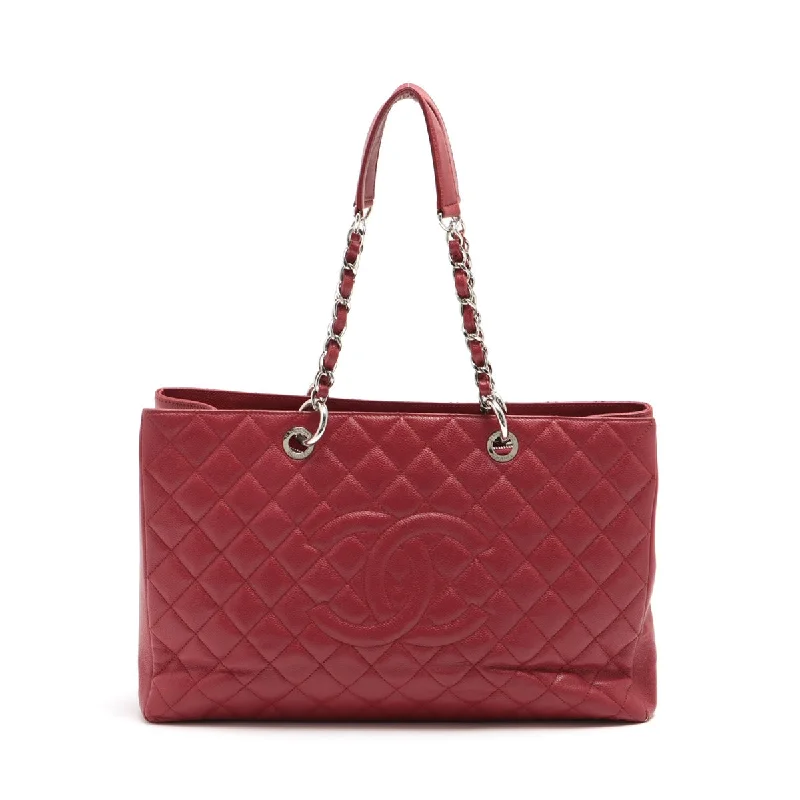 Chanel Handbag with Adjustable Strap for ComfortChanel Matrasse Caviar S Chantrotot Bag Red Silver Gold