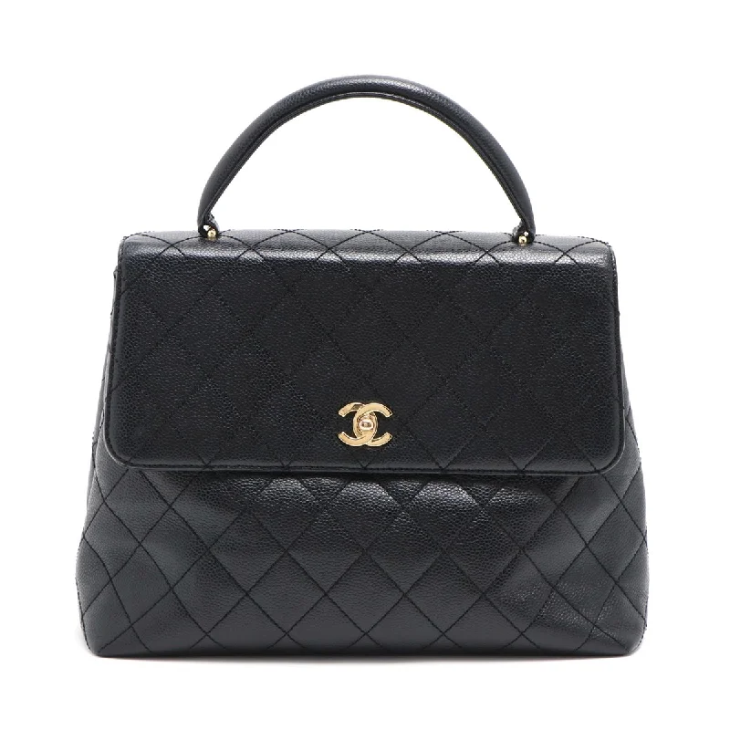 Chanel Black Handbag for Business MeetingsChanel Matrasse Caviar S Handbag Black Silver Gold