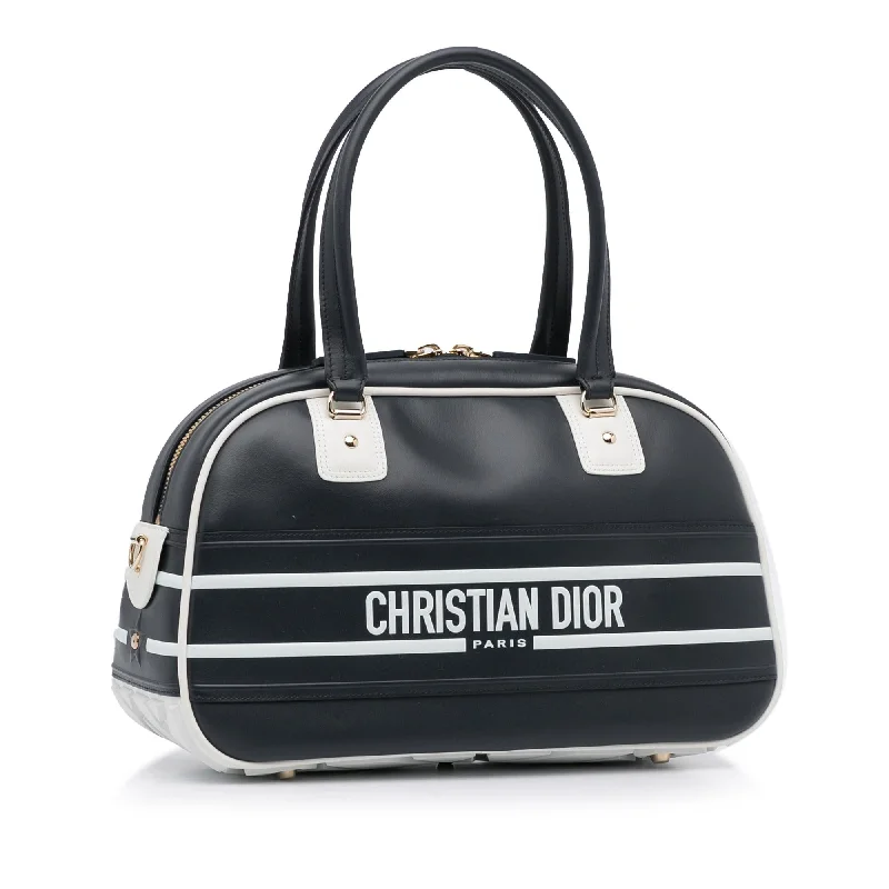 High - fashion Christian Dior bags with a geometric patternDior Medium Dior Vibe Bowling Bag (oX1SIA)