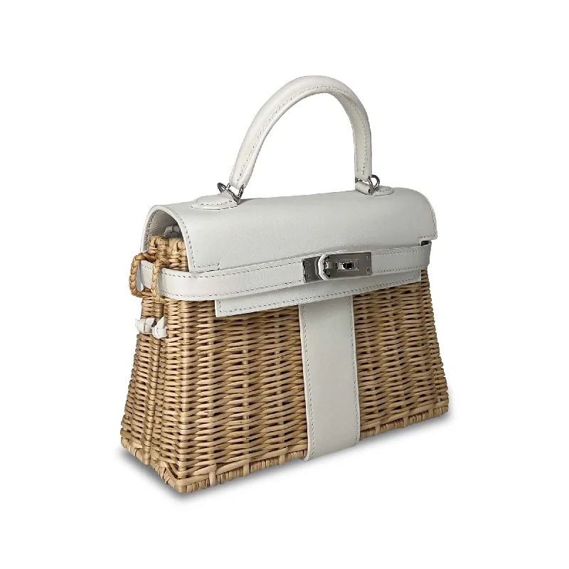 Hermès Kelly Bags with gold - toned hardware for a luxurious touchPre Owned Hermes Kelly Designer Bag in white K20