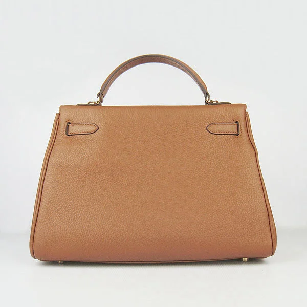 Hermès Kelly Bags with a zip - around interior pocketHermes Kelly 32cm Togo Leather 6108 Light Coffee Golden