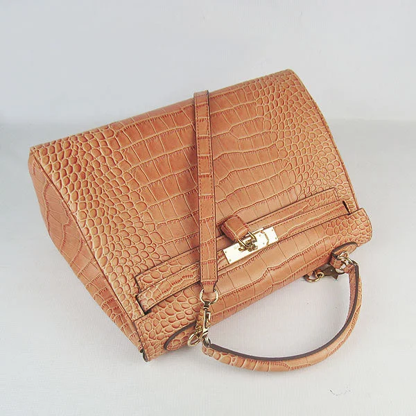 Hermès Kelly Bags with a contrast - colored interior liningHermes Kelly 6108 Ladies Crocodile Handbag