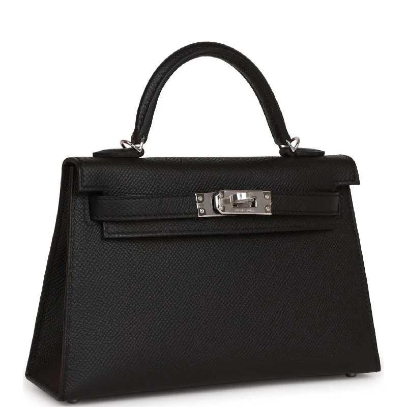 Hermès Kelly Bags in a rare shade of royal purple for a statementHermes Kelly Sellier 20 Black Epsom Palladium Hardware