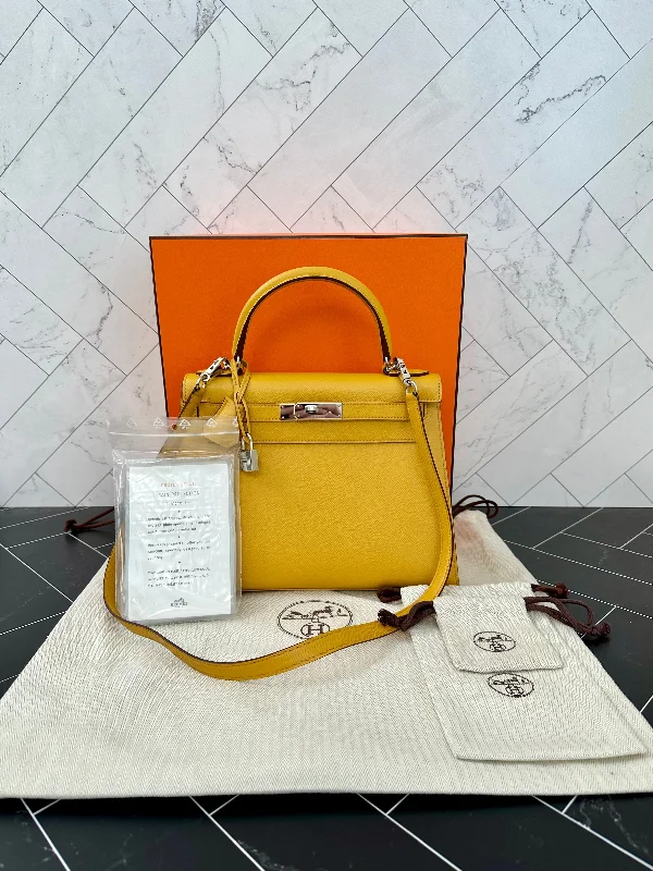 ·Hermes Yellow Epsom Leather Kelly 28