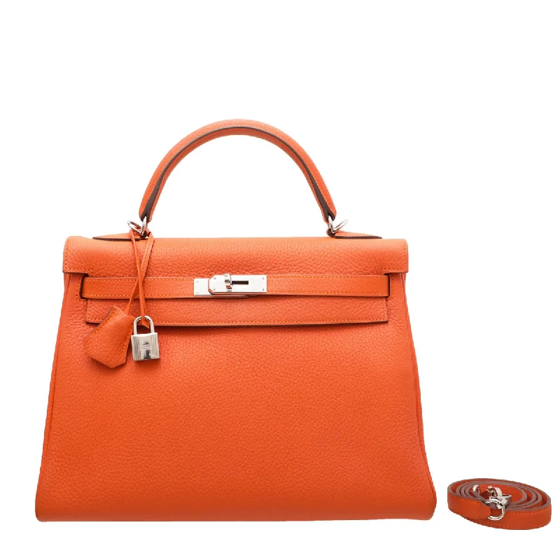 Hermès Kelly Bags in a soft pastel yellow for a fresh and feminine lookHermes Orange Retourne Kelly 32 Bag