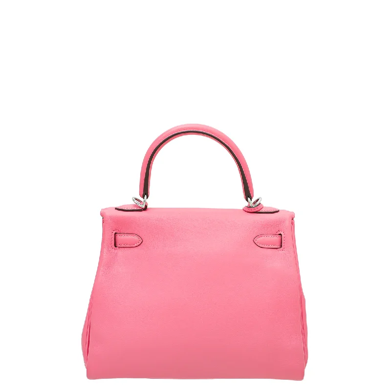 Hermès Kelly Bags with a key - lock and keychain setHermes Rose Azalee Evercolor Retourne Kelly 25 Bag