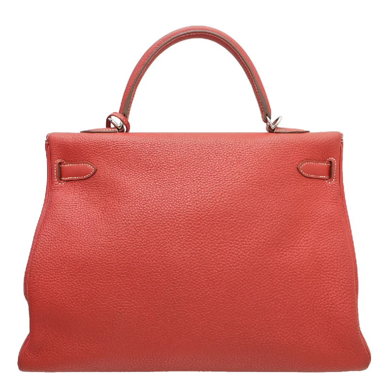 Hermès Kelly Bags with an embossed leather pattern for added textureHermes Sanguine Retourne Kelly 35 Bag